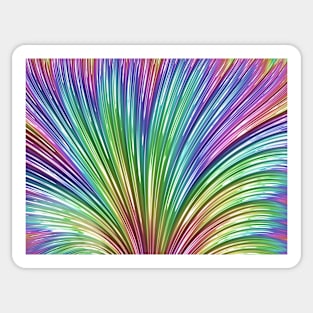 Rainbow of pastel colours Sticker